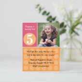 子供の誕生日パーティの招待状 インビテーションポストカード (スタンド正面)