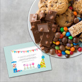 子供の誕生日パーティの招待状{キャンディビュッフェ} 招待状