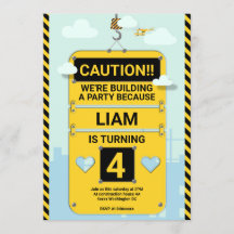 子供の誕生日パーティの招待状、建築