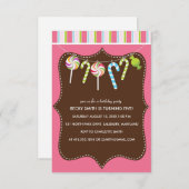 子供の誕生日パーティの招待状 招待状 (正面/裏面)