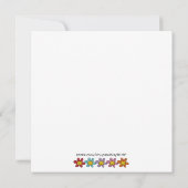 子供の誕生日パーティの招待状 招待状 (裏面)