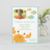 子供の誕生日パーティの招待状 招待状 (スタンド正面)