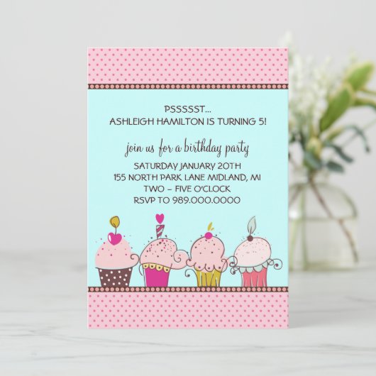 子供の誕生日パーティの招待状 招待状 (スタンド正面)