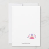 子供の誕生日パーティの招待状 招待状 (裏面)