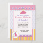 子供の誕生日パーティの招待状 招待状 (正面/裏面)