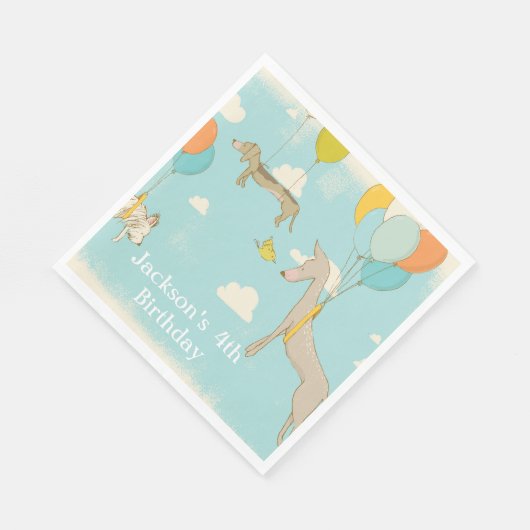 子供の誕生日パーティナプキンス スタンダードランチョンナプキン (角)