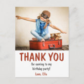 子供の誕生日パーティーお礼メッセージ ポストカード (正面)