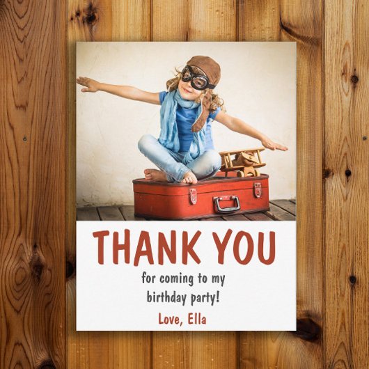 子供の誕生日パーティーお礼メッセージ ポストカード