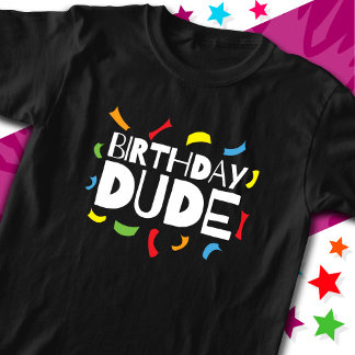 子供の誕生日パーティーお祝い誕生日ドゥデ Tシャツ