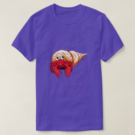 子供の誕生日パーティーかわいいカニ Tシャツ (デザイン正面)