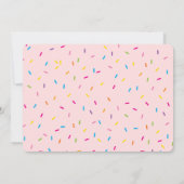 子供の誕生日パーティーかわいいカラフルまぶし 招待状 (裏面)