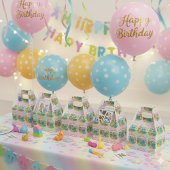 子供の誕生日パーティーのお礼箱 - ギフト フェイバーボックス