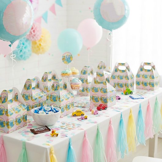 子供の誕生日パーティーのお礼箱 - ギフト フェイバーボックス