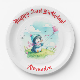 子供の誕生日パーティーのプレートテンプレート ペーパープレート