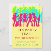 子供の誕生日パーティーの招待状セット 招待状 (正面)