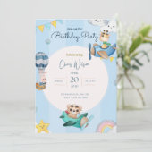 子供の誕生日パーティーの招待状 招待状 (スタンド正面)