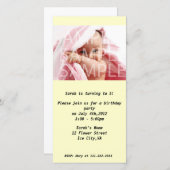 子供の誕生日パーティーの招待 (正面/裏面)