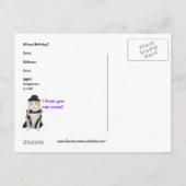 子供の誕生日パーティーへの招待 インビテーションポストカード (裏面)