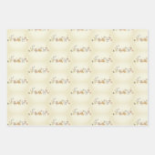 子供の誕生日パーティーアニマルジャングルテーマ誕生日 ラッピングペーパーシート (正面3)