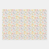 子供の誕生日パーティーアニマルジャングルテーマ誕生日 ラッピングペーパーシート (正面)