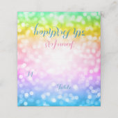 子供の誕生日パーティーエスコートカードユニコーンレインボー プレイスカード (外部開封)