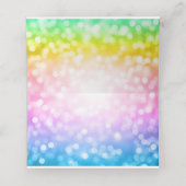 子供の誕生日パーティーエスコートカードユニコーンレインボー プレイスカード (内部開封)