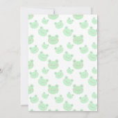 子供の誕生日パーティーキングフロッグ 招待状 (裏面)