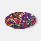 子供の誕生日パーティークレヨンデザイン7in紙プレート ペーパープレート (アングル)