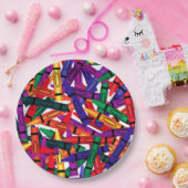 子供の誕生日パーティークレヨンデザイン9紙プレート ペーパープレート (パーティー)