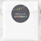 子供の誕生日パーティーシャルボードシールは好む ラウンドシール (バッグ)