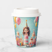 🎂 子供の誕生日パーティードリンクテーマ 🥤 紙コップ (裏面)