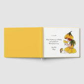 子供の誕生日パーティーバターカップキュートフラワーガール ゲストブック (全面)