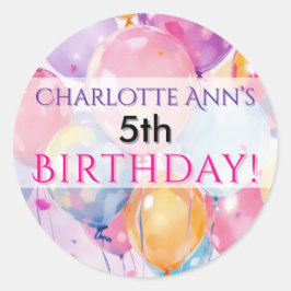 子供の誕生日パーティーバルーン優先供給 ラウンドシール