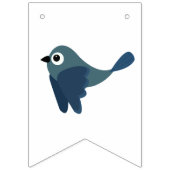 子供の誕生日パーティーフクロウオウムとうかん鳥 バンティングフラッグ (第1の旗)