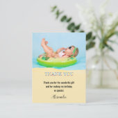 子供の誕生日パーティー写真ありがとう ポストカード (スタンド正面)