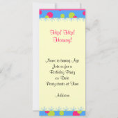 子供の誕生日パーティー写真招待状 招待状 (裏面)