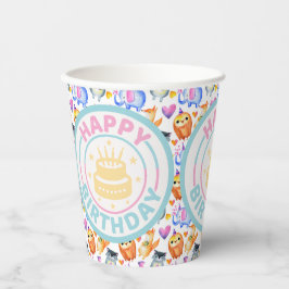 子供の誕生日パーティー動物 紙コップ