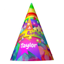 子供の誕生日パーティー帽子レインボーHAMbyWG パーティーハット