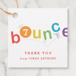 子供の誕生日パーティー感謝していユーメッセージカード フェイバータグ