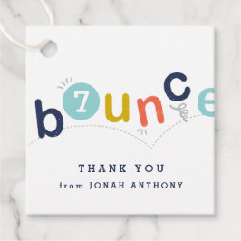 子供の誕生日パーティー感謝していユーメッセージカード フェイバータグ