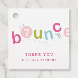 子供の誕生日パーティー感謝していユーメッセージカード フェイバータグ