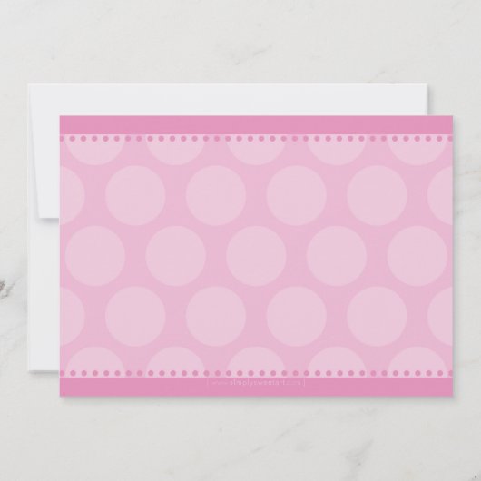 子供の誕生日パーティー招待状かわいいアイスクリームコーン 招待状 (裏面)