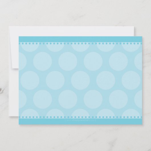 子供の誕生日パーティー招待状かわいいアイスクリームコーン 招待状 (裏面)