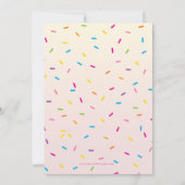 子供の誕生日パーティー招待状レトロアイスクリームコーン 招待状 (裏面)