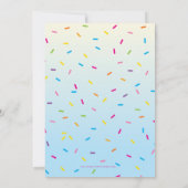 子供の誕生日パーティー招待状レトロアイスクリームコーン 招待状 (裏面)