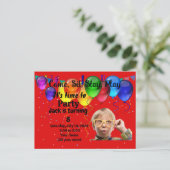 子供の誕生日パーティー招待状 ポストカード (スタンド正面)