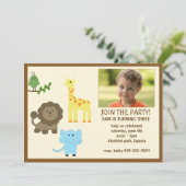 子供の誕生日パーティー招待状 招待状 (スタンド正面)