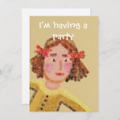 子供の誕生日パーティー招待状 招待状 (正面/裏面)