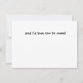 子供の誕生日パーティー招待状 招待状 (裏面)