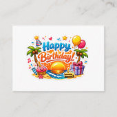 子供の誕生日パーティー招待 エンクロージャーカード (正面)